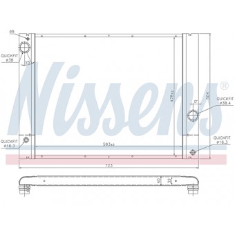 Motor Su Radyatörü E60 [N43 N46/N N52 N53] Otm.Şanz; AC+