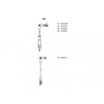 Buji Kablosu M110 [W126] Set