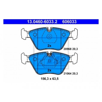 Fren Balatası E34 Ön 518>540i 524/525td; 730>750i