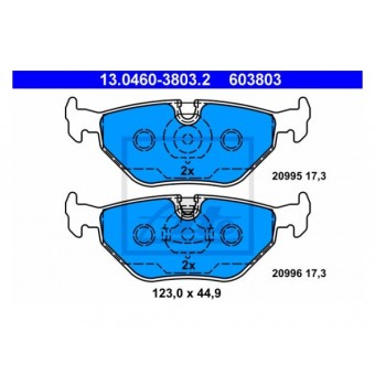 Fren Balatası E34 Arka 518>540i 524/525td; 730>750i