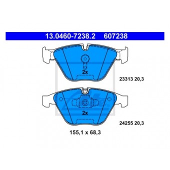 Fren Balatası E90 X1:E84 Ön 318>328i 320d; 1.6>2.8i 1.6>2.0d