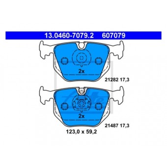 Fren Balatası E38 X5:E53 Arka 728>750i 730/740d; 3.0i/d>4.8i