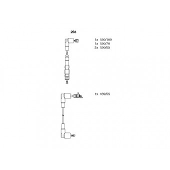 Buji Kablosu M102 [W123 W201 W124] Set